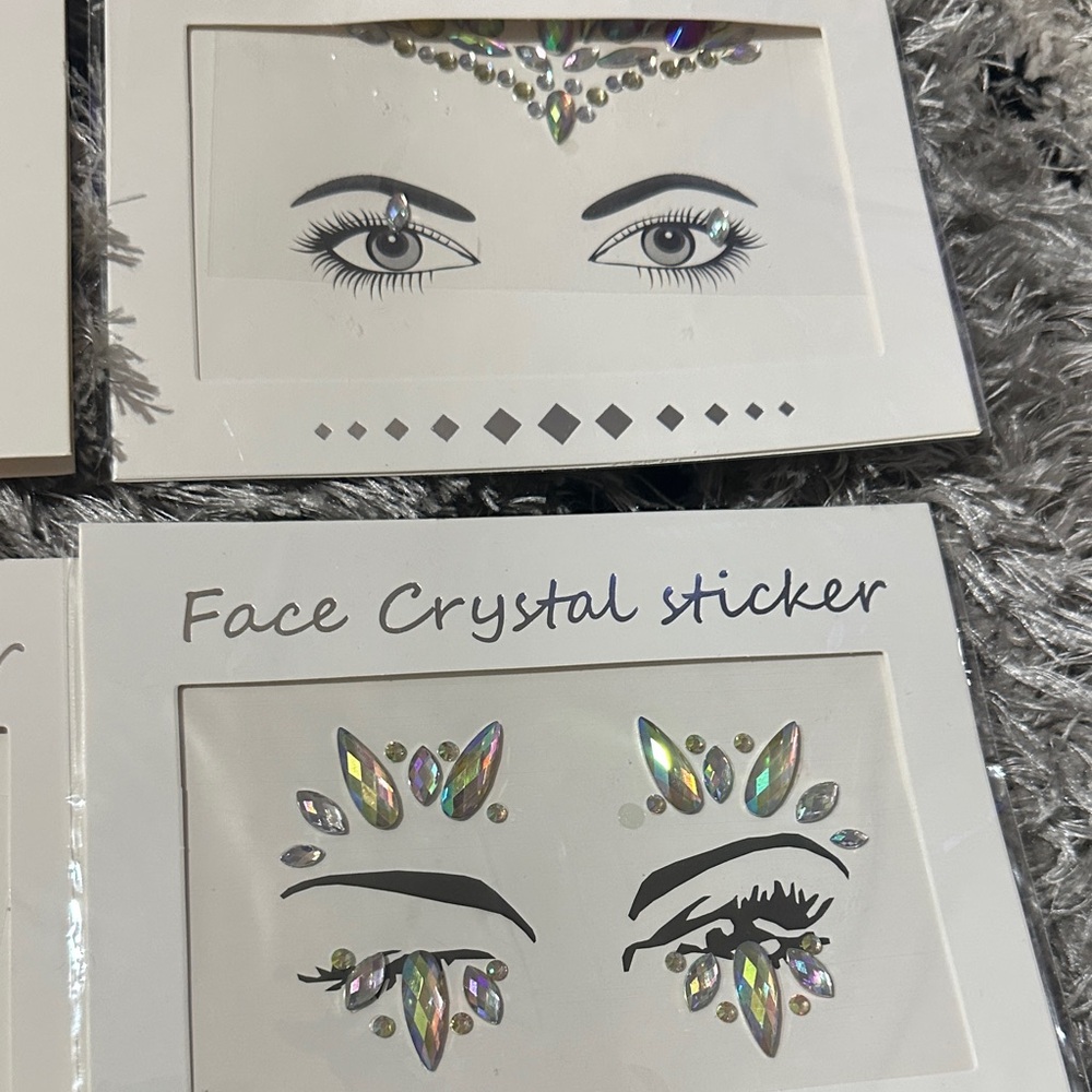 Rave Face Crystal Sticker Set - Multicolor - Picture 3 of 3